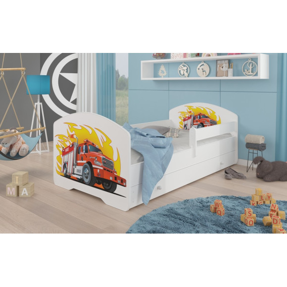 Łóżko PEPE + barierka J18 Straż ADRK FURNITURE