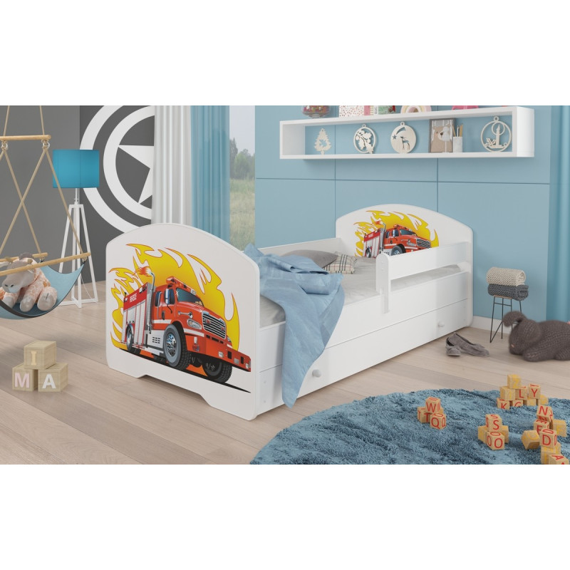 Łóżko PEPE + barierka J18 Straż ADRK FURNITURE