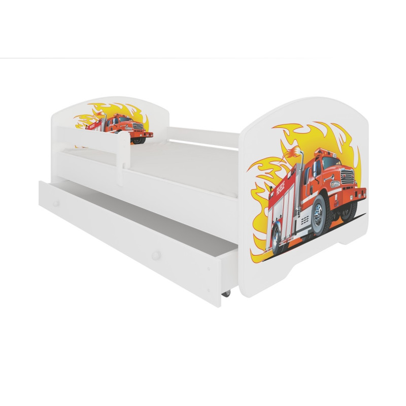 Łóżko PEPE + barierka J18 Straż ADRK FURNITURE