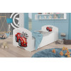 Łóżko PEPE + barierka J19 AutoZygzak ADRK FURNITURE
