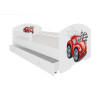 Łóżko PEPE + barierka J19 AutoZygzak ADRK FURNITURE