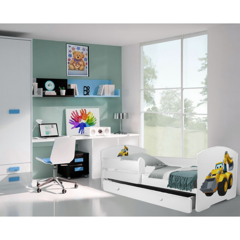 Łóżko PEPE + barierka J22 Kopara ADRK FURNITURE