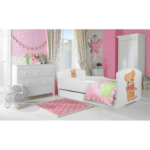 Łóżko PEPE + barierka J25 Misio ADRK FURNITURE
