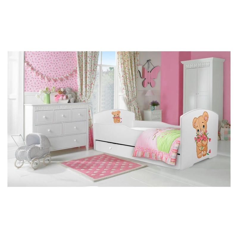 Łóżko PEPE + barierka J25 Misio ADRK FURNITURE