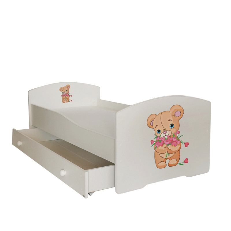 Łóżko PEPE + barierka J25 Misio ADRK FURNITURE