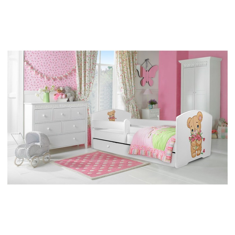 Łóżko PEPE + barierka J25 Misio ADRK FURNITURE