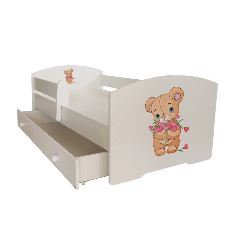 Łóżko PEPE + barierka J25 Misio ADRK FURNITURE