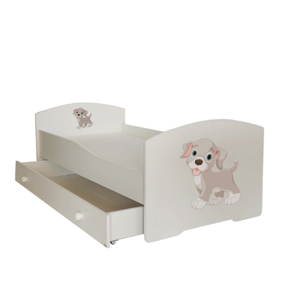 Łóżko PEPE + barierka J27 Piesek ADRK FURNITURE