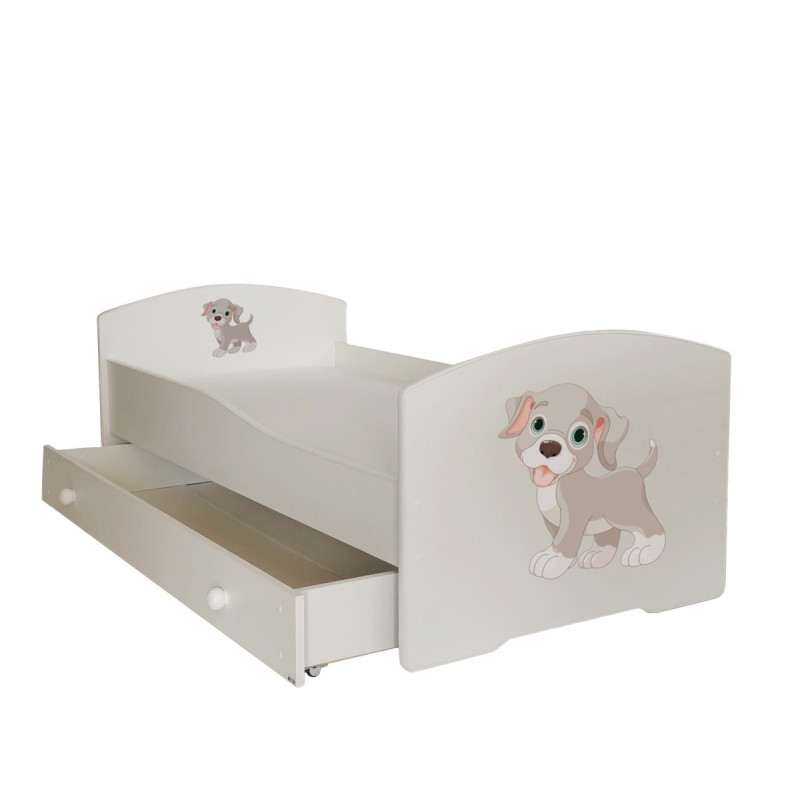 Łóżko PEPE + barierka J27 Piesek ADRK FURNITURE
