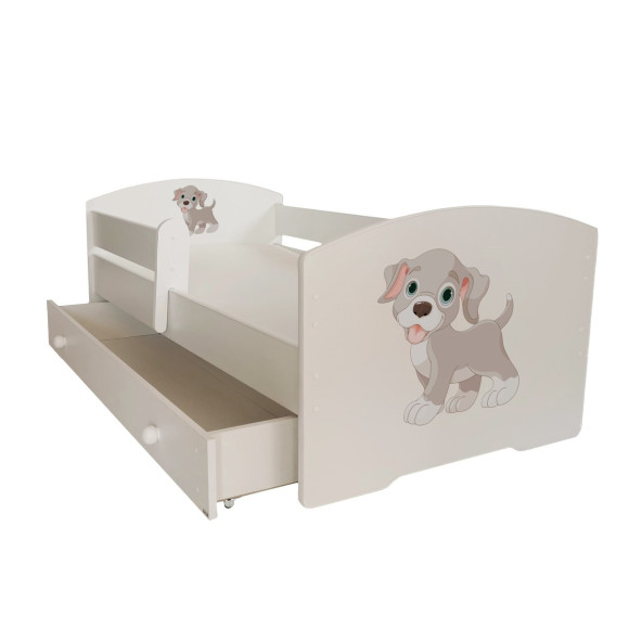 Łóżko PEPE + barierka J27 Piesek ADRK FURNITURE