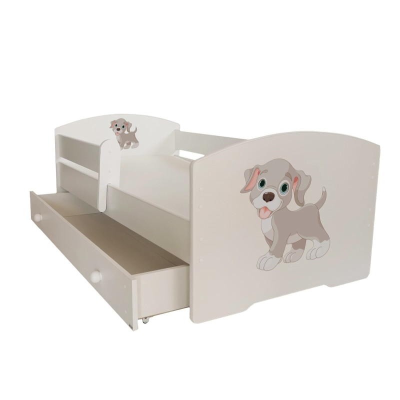 Łóżko PEPE + barierka J27 Piesek ADRK FURNITURE