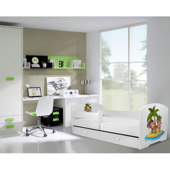 Łóżko PEPE + barierka J28 Piraci ADRK FURNITURE