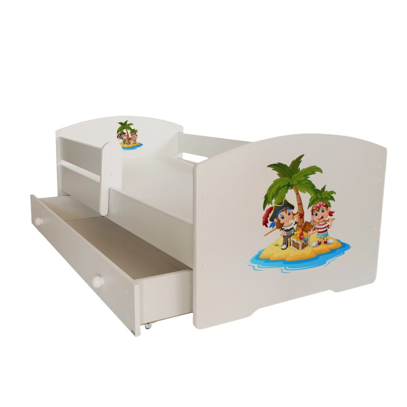 Łóżko PEPE + barierka J28 Piraci ADRK FURNITURE