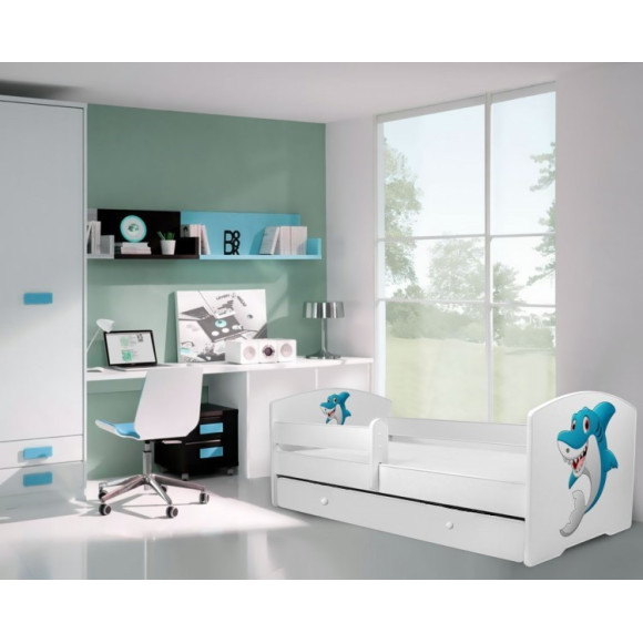 Łóżko PEPE + barierka J29 Rekin ADRK FURNITURE
