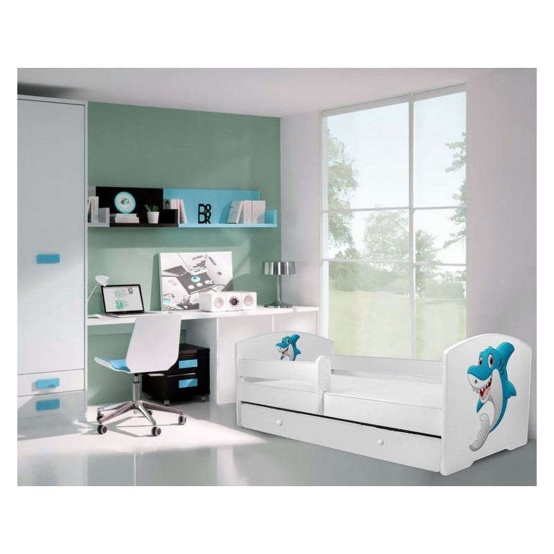 Łóżko PEPE + barierka J29 Rekin ADRK FURNITURE