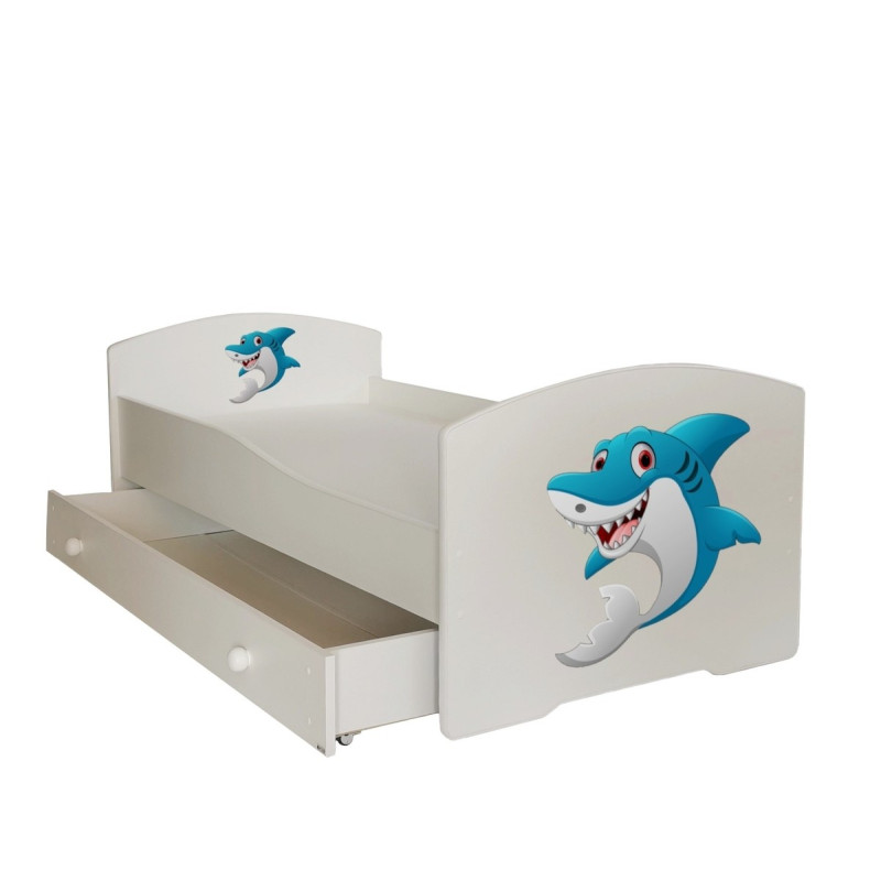 Łóżko PEPE + barierka J29 Rekin ADRK FURNITURE