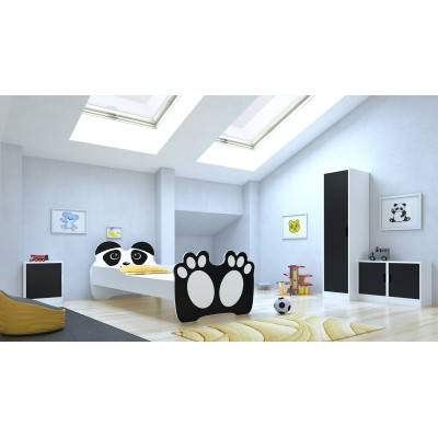 Łóżko BEAR Niedźwiedź Czarny ADRK FURNITURE