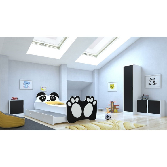 Łóżko BEAR Niedźwiedź Czarny ADRK FURNITURE Łóżko BEAR Niedźwiedź Czarny ADRK FURNITURE