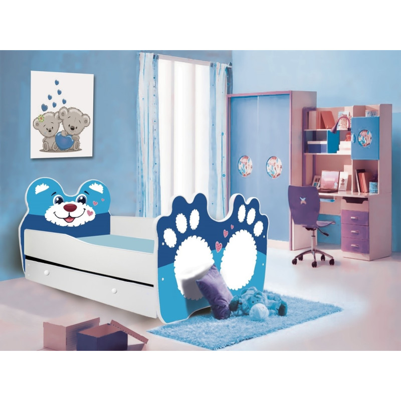 Łóżko BEAR Niedźwiedź Niebieski ADRK FURNITURE