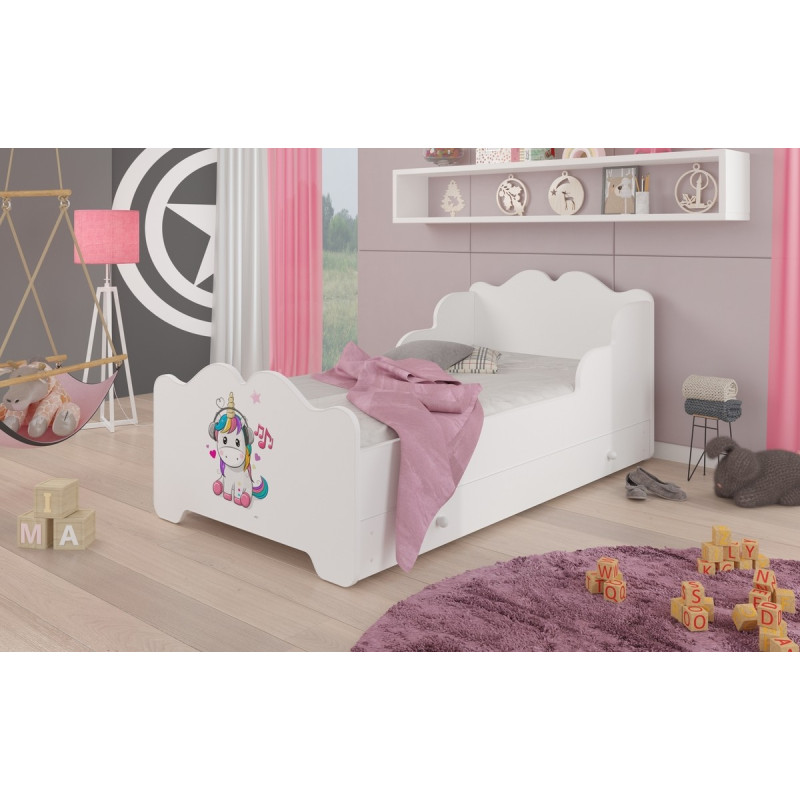 Łóżko XIMENA Jednorożec Muzyka ADRK FURNITURE