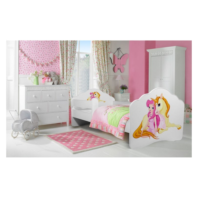 Łóżko CASIMO Dziewczynka Jednorożec ADRK FURNITURE