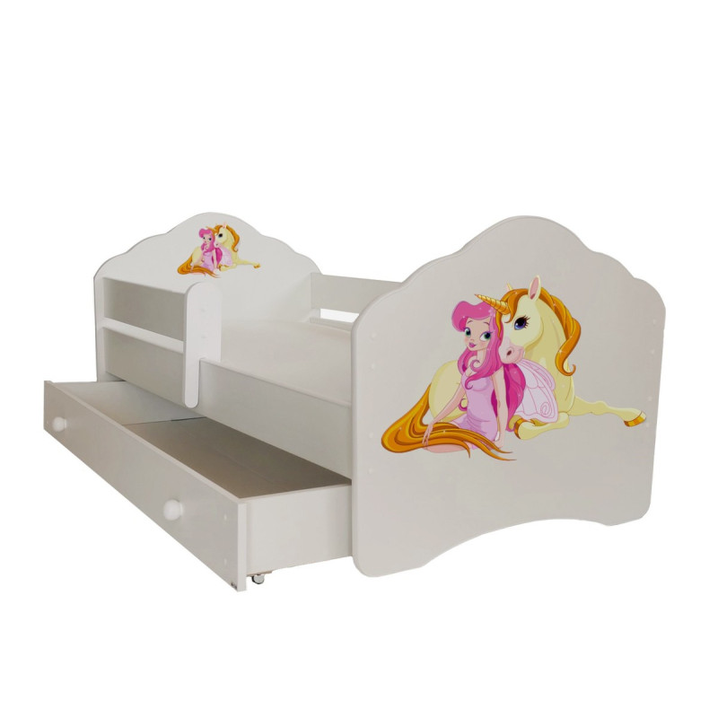 Łóżko CASIMO Dziewczynka Jednorożec ADRK FURNITURE