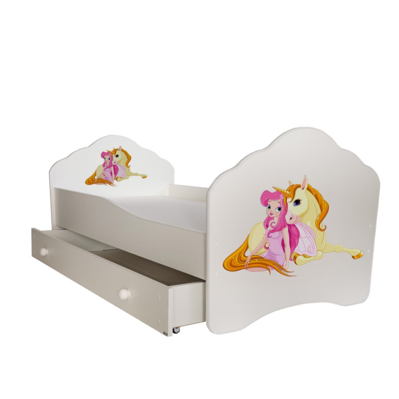 Łóżko CASIMO Dziewczynka Jednorożec ADRK FURNITURE
