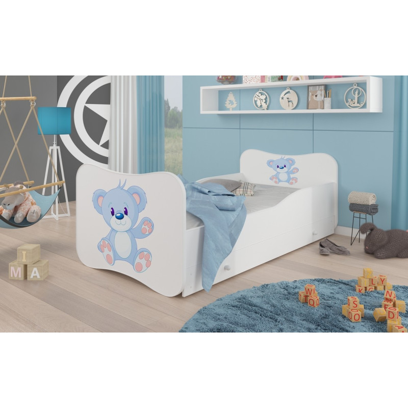 Łóżko GONZALO Niebieski Miś ADRK FURNITURE