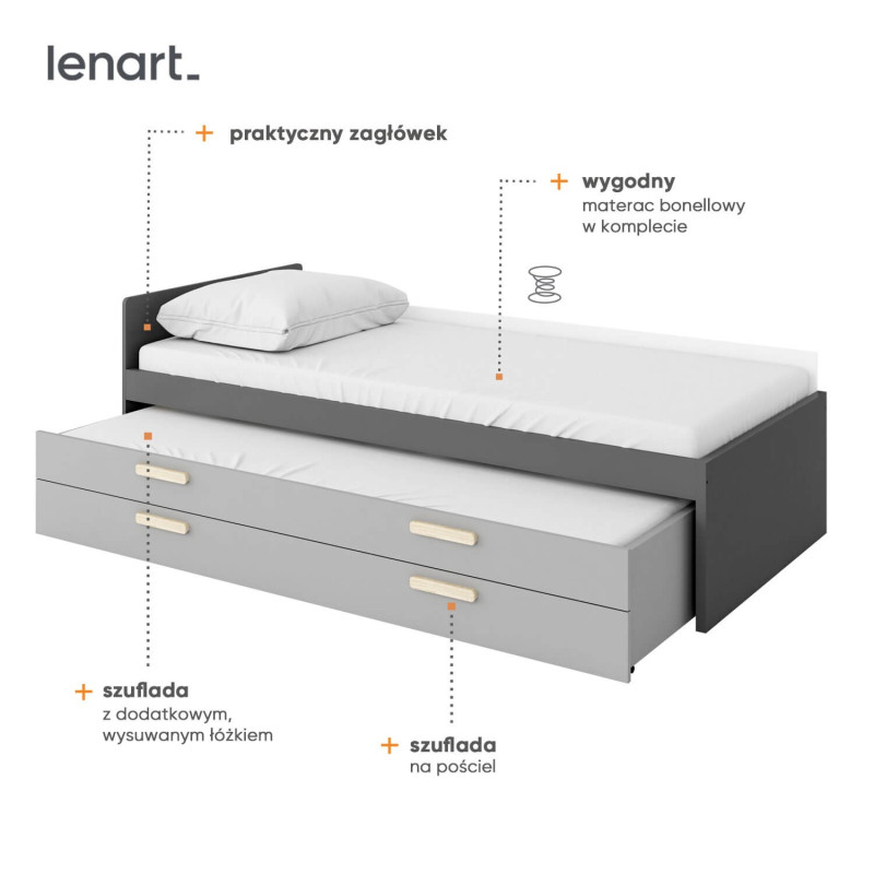 Łóżko POK PO-13 DIG-NET LENART