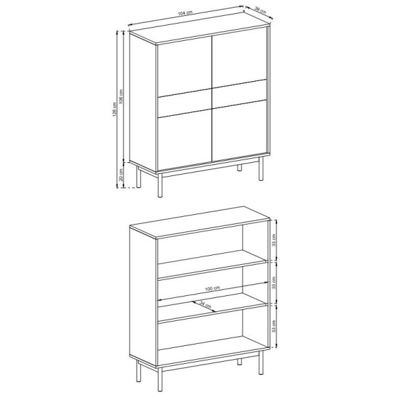 Komoda Basic bkd - 104 Piaski Komoda Basic bkd - 104 Piaski