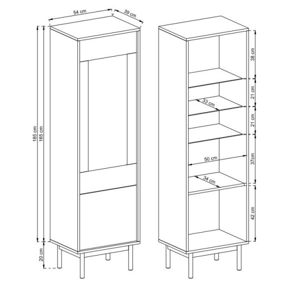 Witryna Basic bwt - 54 Piaski Witryna Basic bwt - 54 Piaski