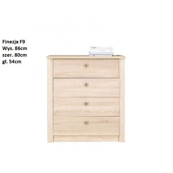 komoda 4 szufl. Finezja F-9 komoda 4 szufl. Finezja F-9