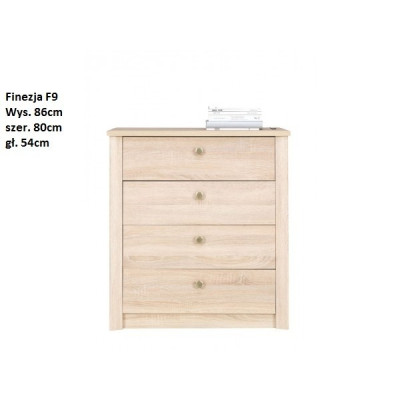 komoda 4 szufl. Finezja F-9