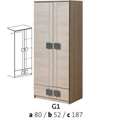 szafa 2 drzwiowa Gumi G1 Dolmar