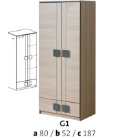 szafa 2 drzwiowa Gumi G1 Dolmar