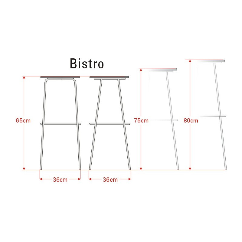 Hoker Bistro wys.65cm Kliber