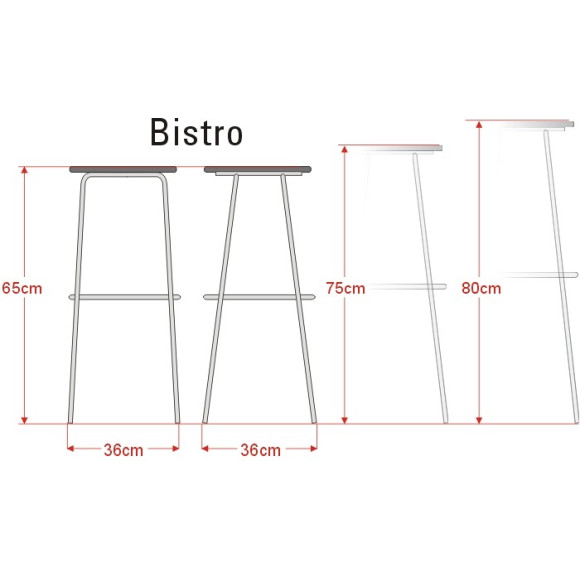 Hoker Bistro wys.75cm Kliber Hoker Bistro wys.75cm Kliber