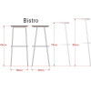 Hoker Bistro wys.80cm Kliber