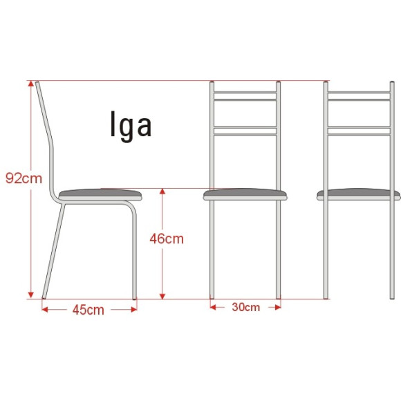 Krzesło metalowe Iga Kliber Krzesło metalowe Iga Kliber
