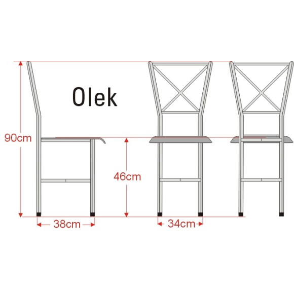 Krzesło metalowe Olek Kliber Krzesło metalowe Olek Kliber
