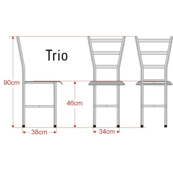 Krzesło metalowe Trio Kliber Krzesło metalowe Trio Kliber