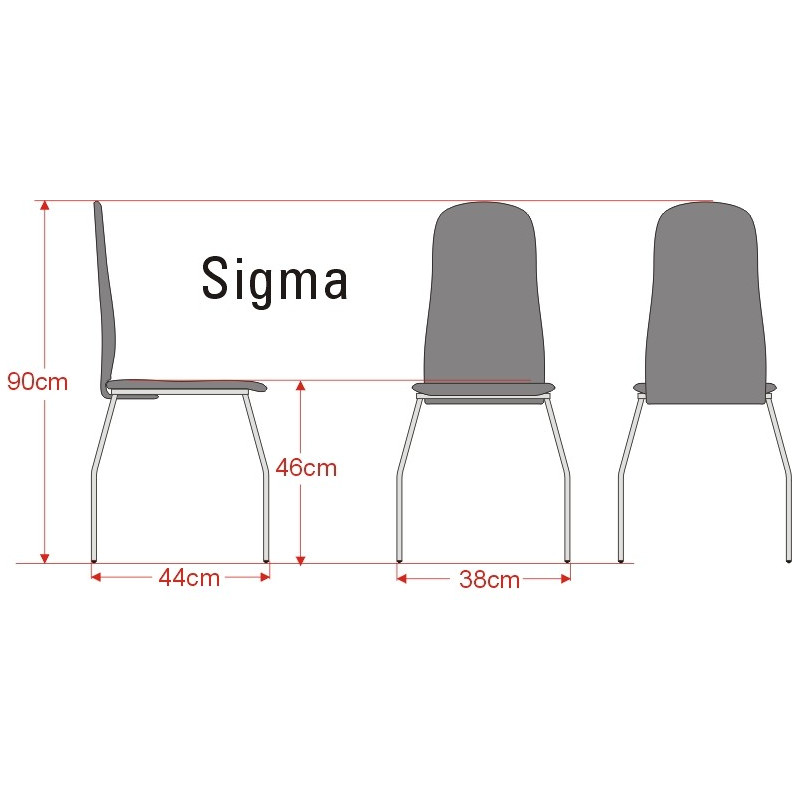 Krzesło metalowe Sigma Kliber
