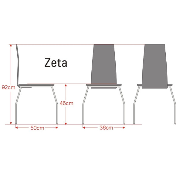 Krzesło metalowe Zeta Kliber Krzesło metalowe Zeta Kliber