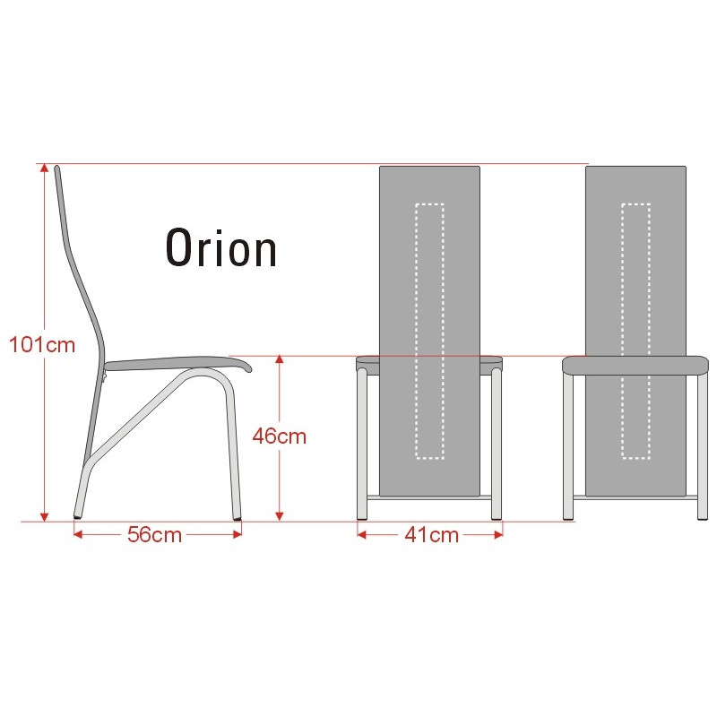 Krzesło metalowe Orion Kliber
