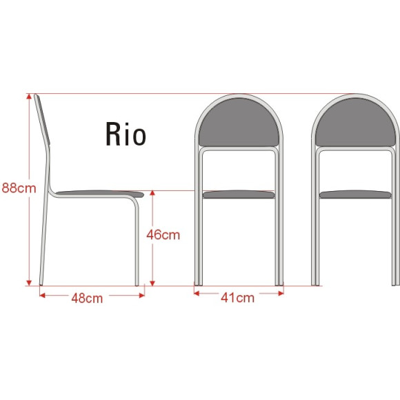 Krzesło metalowe Rio Kliber Krzesło metalowe Rio Kliber