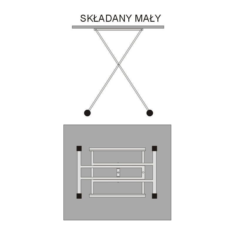 stół składany mały Kliber