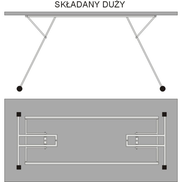 stół składany duży Kliber stół składany duży Kliber