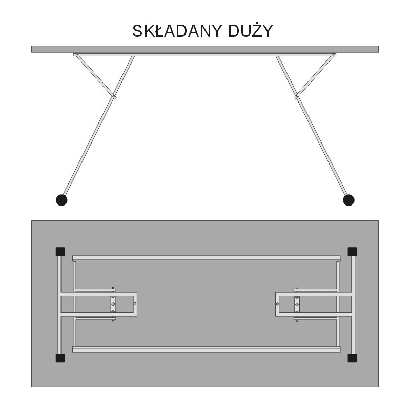 stół składany duży Kliber