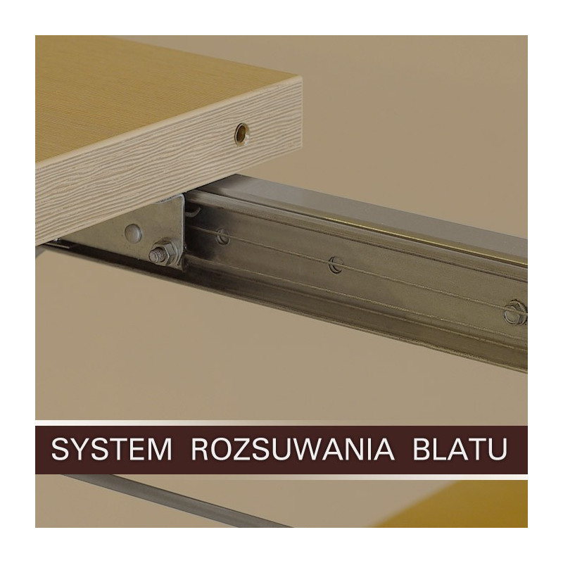 stół rozsuwany metalowy Teksas Kliber