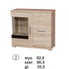 Soneo 2 - komoda witryna S2 Stolmex lewa Soneo 2 - komoda witryna S2 Stolmex lewa